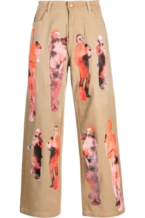 KIDSUPER STUDIOS Straight-Leg-Jeans mit Print