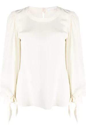 Chloé Seidenbluse mit Puffärmeln