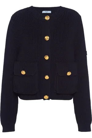 Prada Gerippter Cardigan