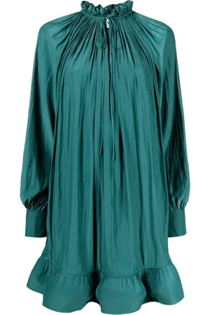 Lanvin Ausgestelltes Kleid mit Rüschen