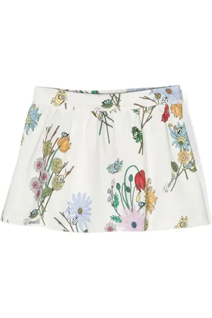 Roberto Cavalli Rock mit Blumen-Print
