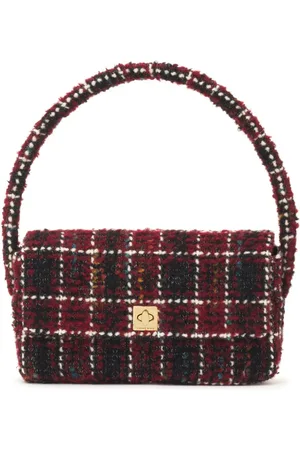 ANINE BING Karierte Nico Schultertasche
