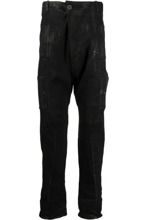 11 BY BORIS BIDJAN SABERI Ausgeblichene Slim-Fit-Jeans