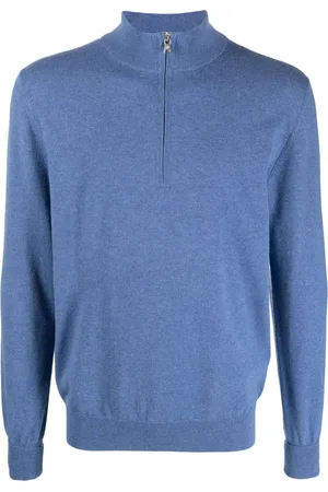 BALLANTYNE Kaschmirpullover mit Reißverschluss