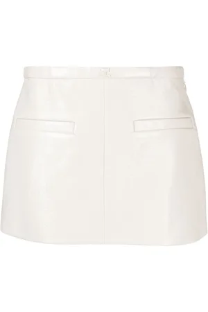 Courrèges Minirock mit Glanzoptik