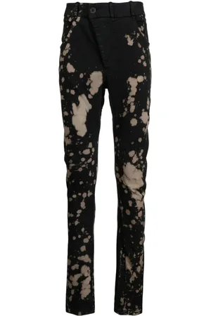 11 BY BORIS BIDJAN SABERI Skinny-Jeans mit Farbklecks-Detail