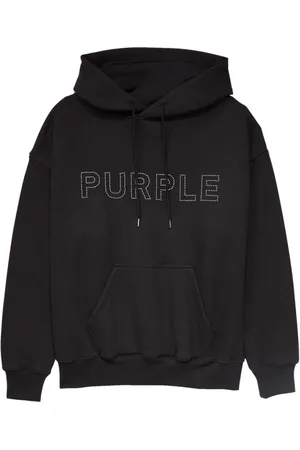 Purple Brand Fleece-Hoodie mit Logo-Print