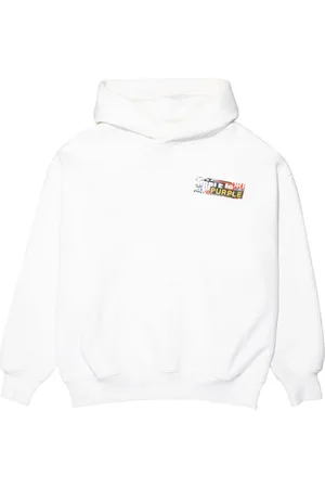 Purple Brand Fleece-Hoodie mit Logo-Print