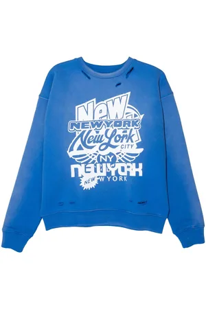 Purple Brand Sweatshirt im Distressed-Look