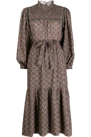 BONPOINT Midikleid mit Blumen-Print
