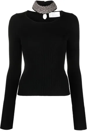 GIUSEPPE DI MORABITO Pullover mit Kristallen