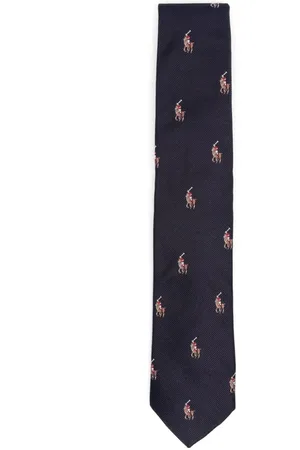 Ralph Lauren Seidenkrawatte mit Polo Pony