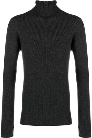 ISAAC SELLAM EXPERIENCE Gerippter Pullover mit Stehkragen