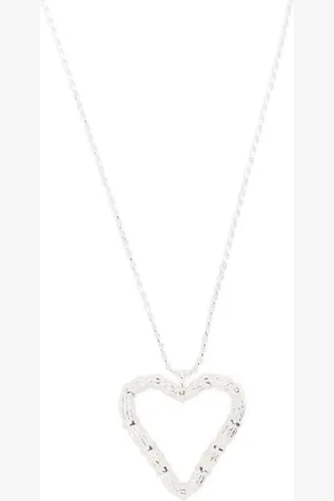 Bleue Burnham Heart Willow Halskette aus Sterlingsilber