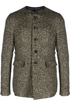 SAPIO Boucle-Jacke mit Lame-Effekt