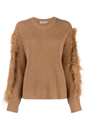 Twin-Set Pullover mit Federn