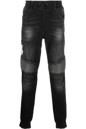 Philipp Plein Tapered-Jeans mit Kordelzug
