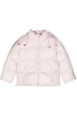 Palm Angels Gesteppte Kapuzenjacke mit Logo-Print