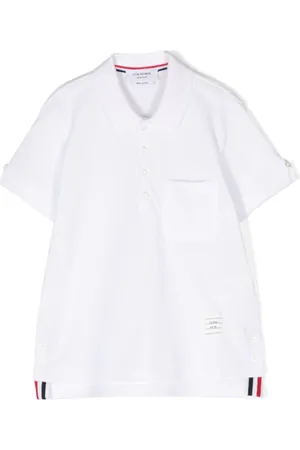 Thom Browne Poloshirt mit Logo-Patch