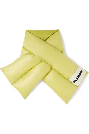 Jil Sander Daunenschal mit Logo-Patch