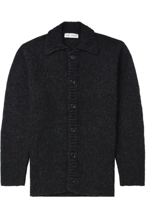 OUR LEGACY Gerippter Cardigan mit Polokragen