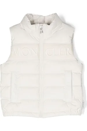 Moncler Gefütterte Weste mit Logo-Stickerei