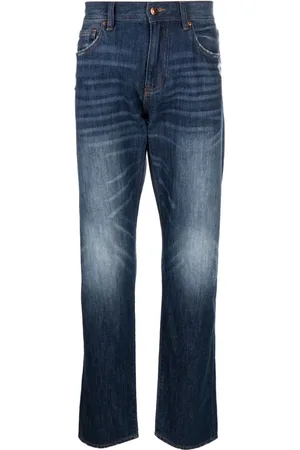 Armani Exchange Halbhohe Straight-Leg-Jeans