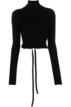 SSHEENA Gerippter Rollkragenpullover