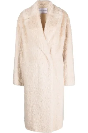 Stand Studio Langer Mantel aus Faux Fur