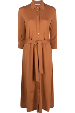 Circolo Midikleid mit langen Ärmeln