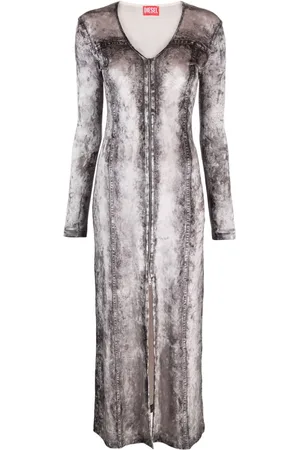 Diesel Midikleid mit Foto-Print