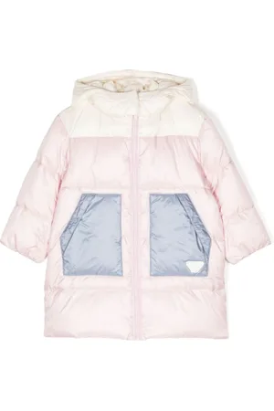 Emporio Armani Gefütterte Jacke mit Logo-Schild