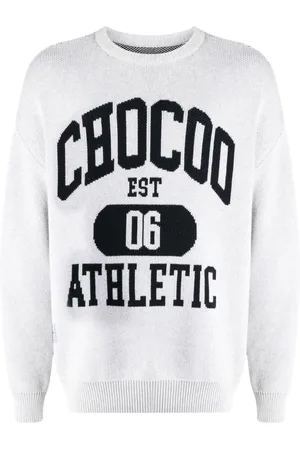 Chocoolate Pullover mit Logo-Intarsie