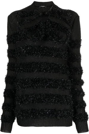 Balmain Pullover mit metallischen Nähten