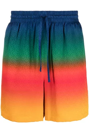 Casablanca Peace Gradient Shorts aus Seide