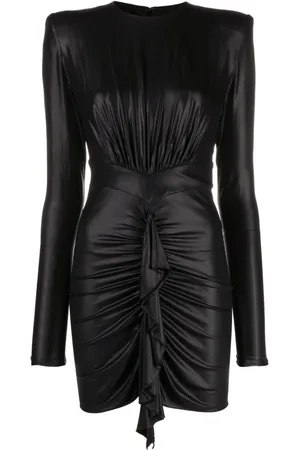 ALEXANDRE VAUTHIER Gerafftes metallisches Minikleid