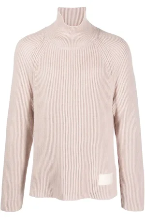 Ami Gerippter Pullover mit Logo-Patch