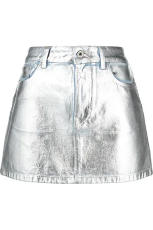 Paco rabanne Metallischer Minirock