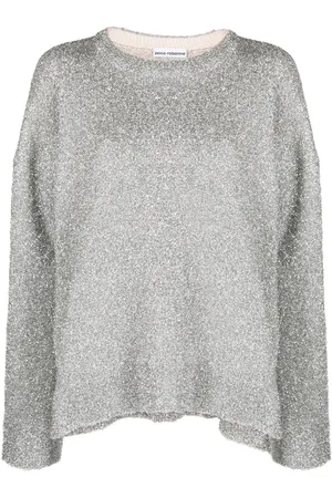 Paco rabanne Pullover im Metallic-Look
