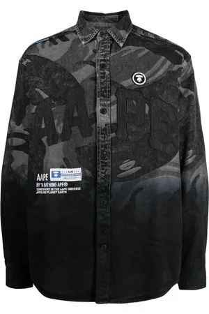 A Bathing Ape Hemd mit Logo-Patch