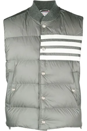 Thom Browne Daunenweste mit Streifen