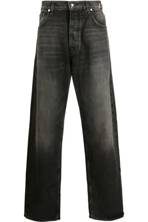 Rhude Halbhohe Wide-Leg-Jeans