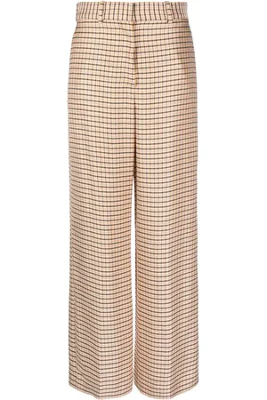 Lanvin Weite Hose mit Check