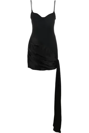 DAVID KOMA Drapiertes Minikleid mit Einsätzen
