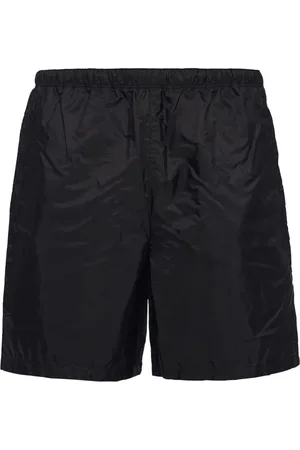 Prada Badeshorts mit Logo-Schild
