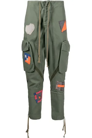 GREG LAUREN Cargohose im Patchwork-Look