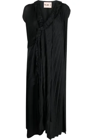 Plan C Plissiertes Midikleid