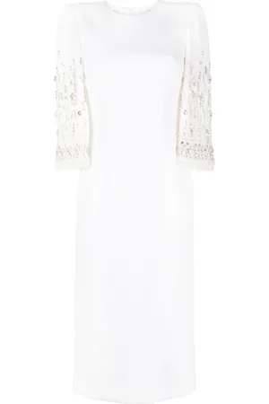 Jenny Packham Midikleid mit Kristallen