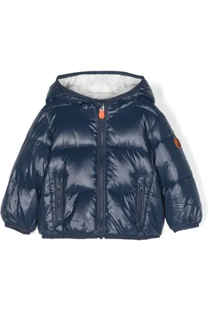 save the duck Gefütterte Kapuzenjacke mit Logo