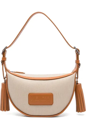 Kenzo Schultertasche aus Stroh